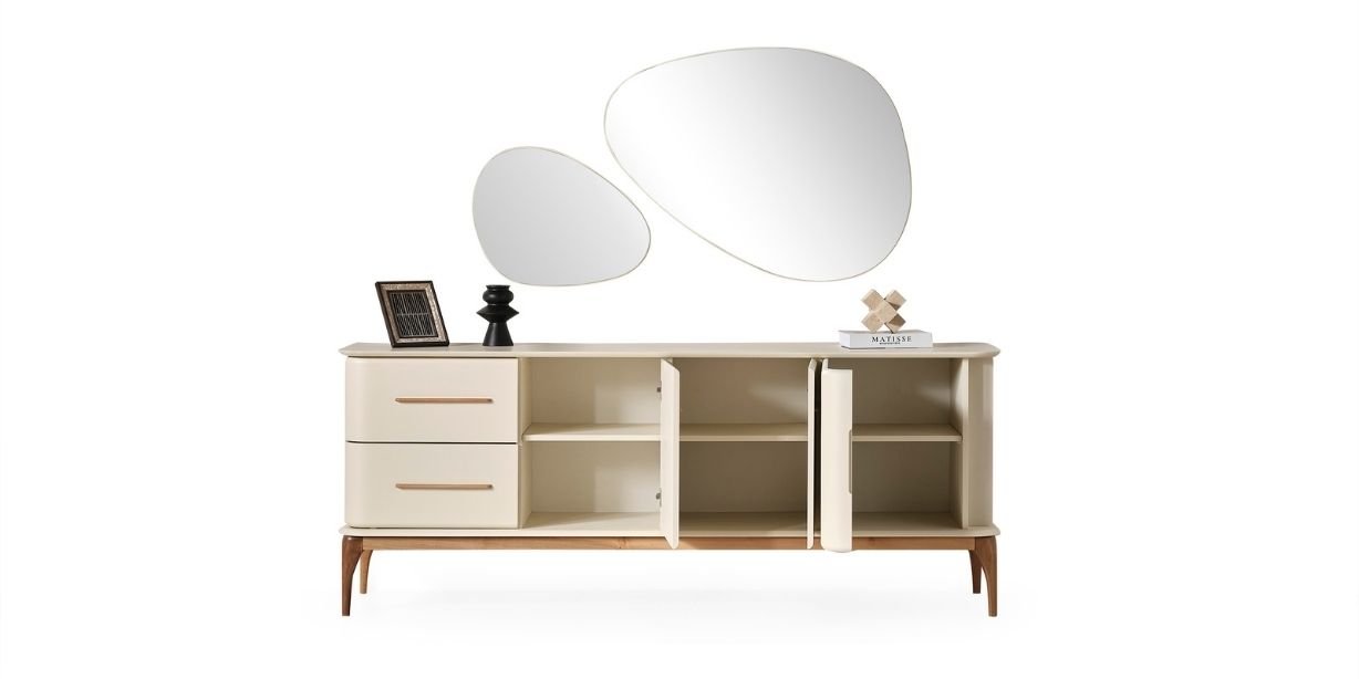 Destan Yemek Odası Takımı Krem